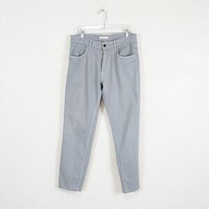 Luca Faloni Men's Light Grey Denim Jeans 50IT 34waist made in Italy